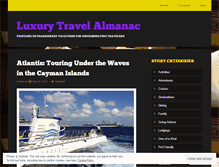 Tablet Screenshot of luxurytravelalmanac.com
